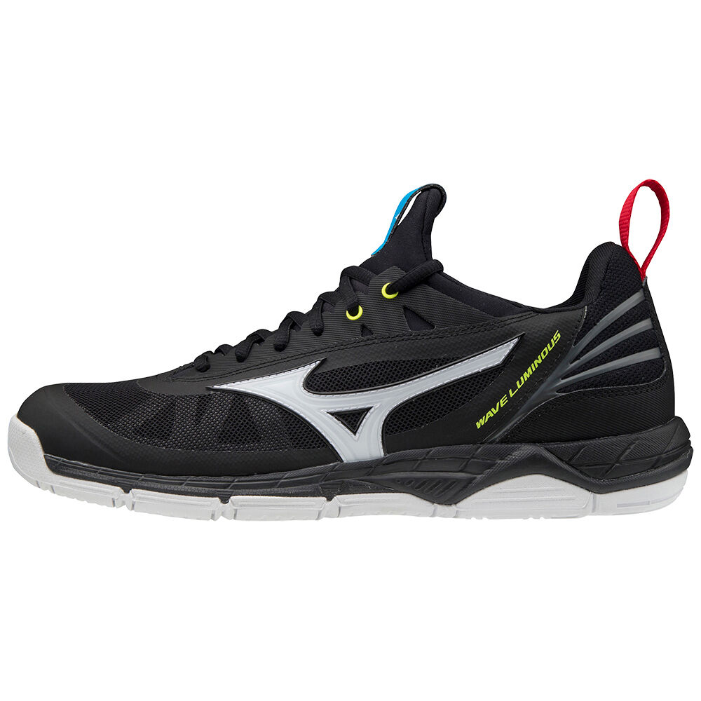 Mens Mizuno Wave Luminous Volleyball Shoes Black/White/Yellow Philippines (FZKJSG872)